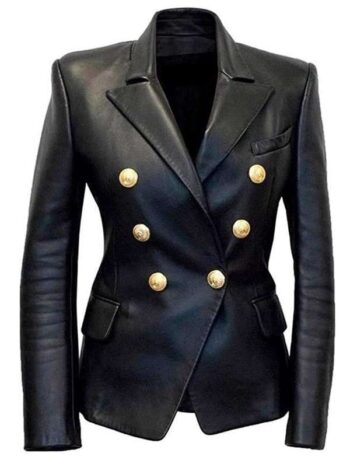 Kim Kardashian Black Breasted Blazer