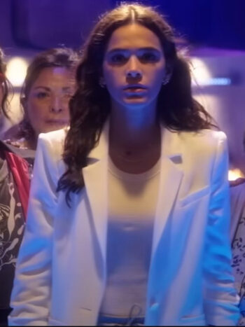 Blue Beetle Bruna Marquezine White Blazer
