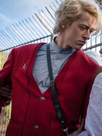 Tom Blyth The Hunger Games 2023 Red Blazer