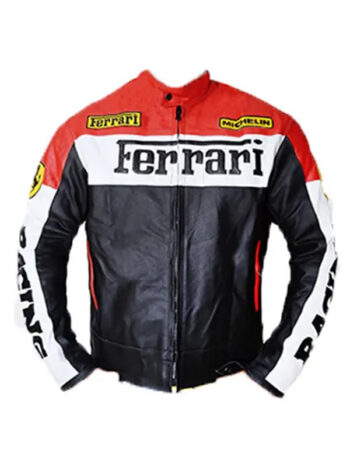 Ferrari Biker Leather Jacket